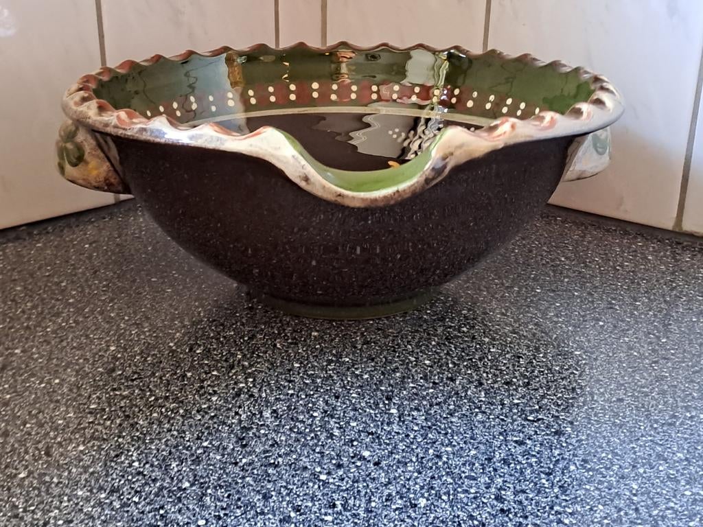 Fraaie vintage schaal Kohler Biel gemarkeerd, Antiek en Kunst, Ophalen of Verzenden