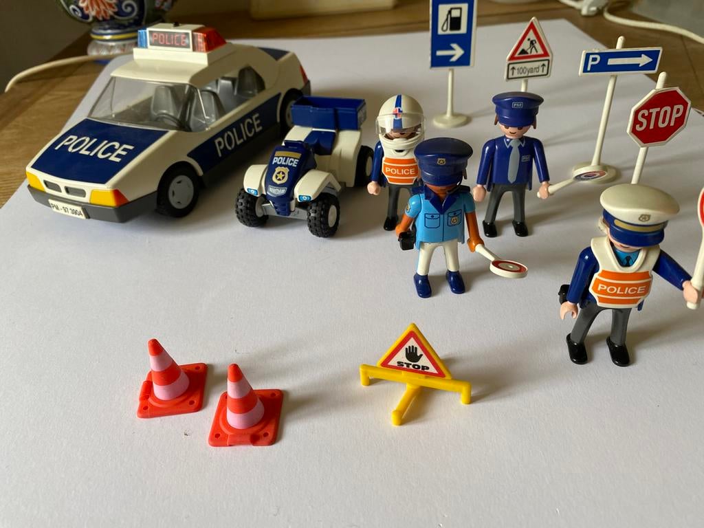 Playmobil politie set, Kinderen en Baby's, Speelgoed | Playmobil, Ophalen of Verzenden, Gebruikt