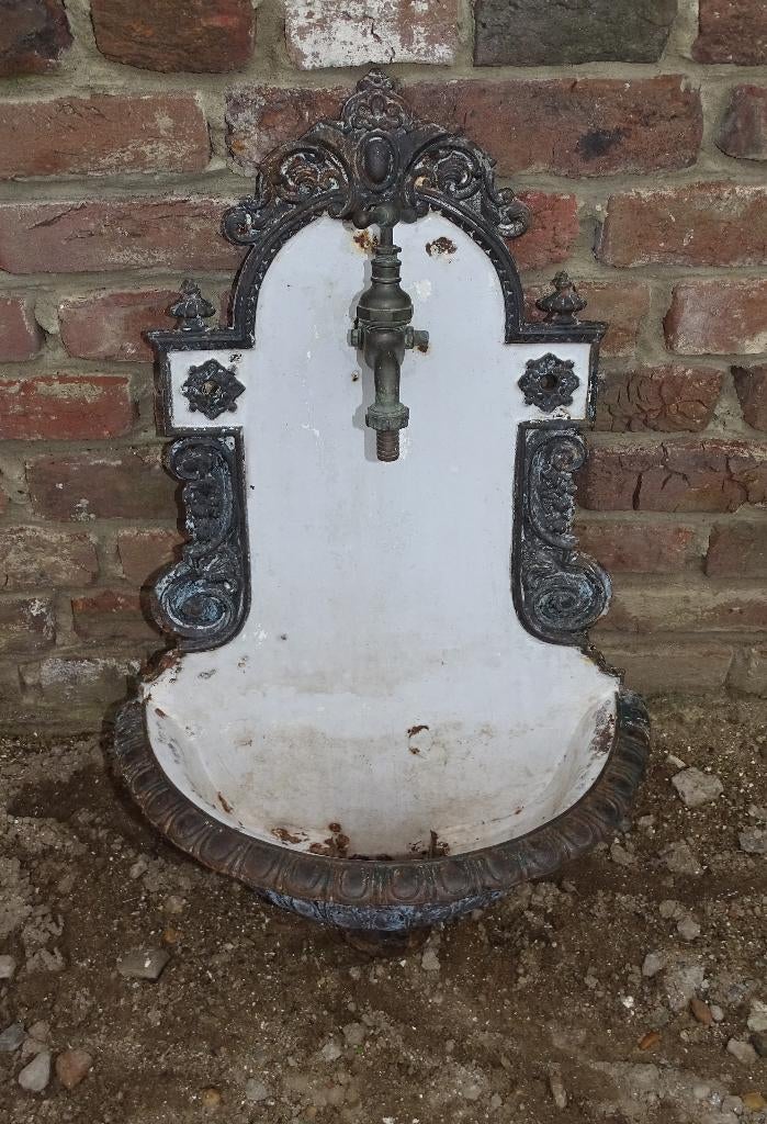 oude gietijzeren fontein wasbak gootsteen, Ophalen