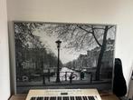 Foto schilderij van Amsterdam, Ophalen, 125 cm of meer, Zo goed als nieuw, Schilderij