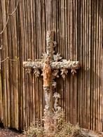 Prachtig Antiek Frans Gietijzeren Kruis – Maria –, Ophalen, Gebruikt, Metaal, Overige typen