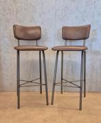 Industriële barkrukken bruin, metaal, meerdere stuks, Ophalen, 5 krukken of meer, Met voetsteun, 60 tot 90 cm