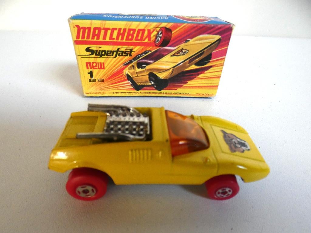 Te koop vintage Matchbox schaalmodel van de Mod Rod, Ophalen of Verzenden, Zo goed als nieuw