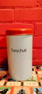 Vintage beschuitbus, Verzamelen, Blikken, Ophalen of Verzenden, Gebruikt, Beschuit