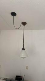 Oude school lamp, Ophalen, Zo goed als nieuw, Glas, Minder dan 50 cm