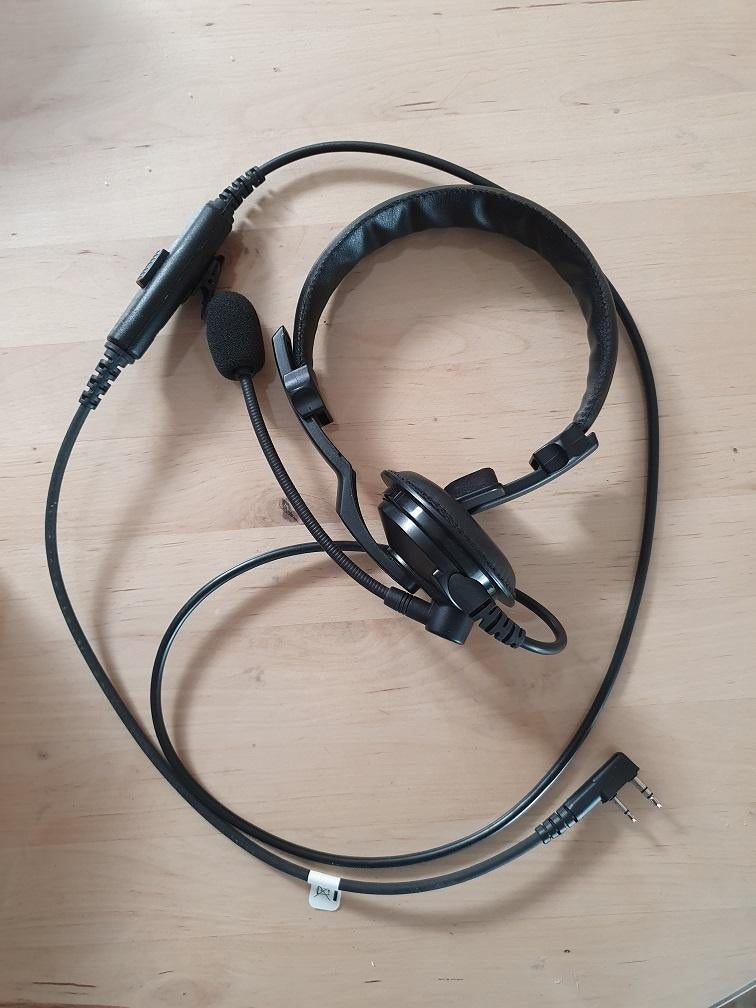 Kenwood KHS-7A headset, met PTT en VOX., Telecommunicatie, Portofoons en Walkie-talkies, Ophalen, Zo goed als nieuw, Toebehoren