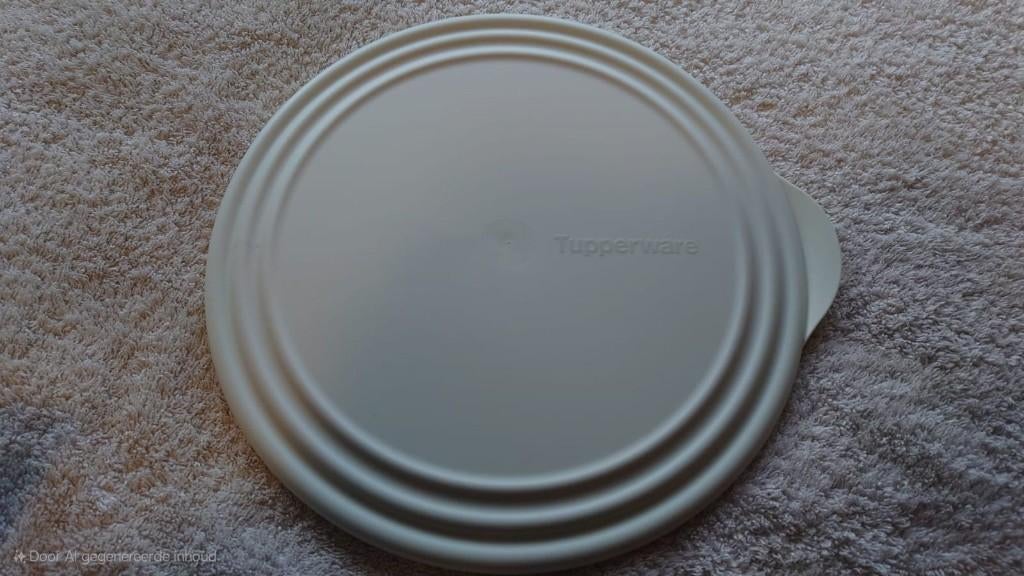 Tupperware Eleganzia deksel 4821A- Ø28cm Wit NIEUW, Ophalen of Verzenden, Nieuw, Wit, Overige typen