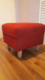 Poef, Hocker rood, Ophalen, Vierkant, Stof