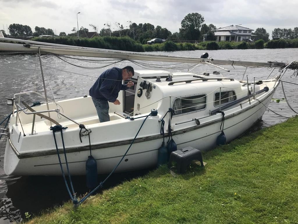 Zeilboot te koop - Leisure 23 ft kimkieler, Watersport en Boten, Kajuitzeilboten en Zeiljachten, Ophalen, Gebruikt, Diesel, Tourjacht of Cruiser