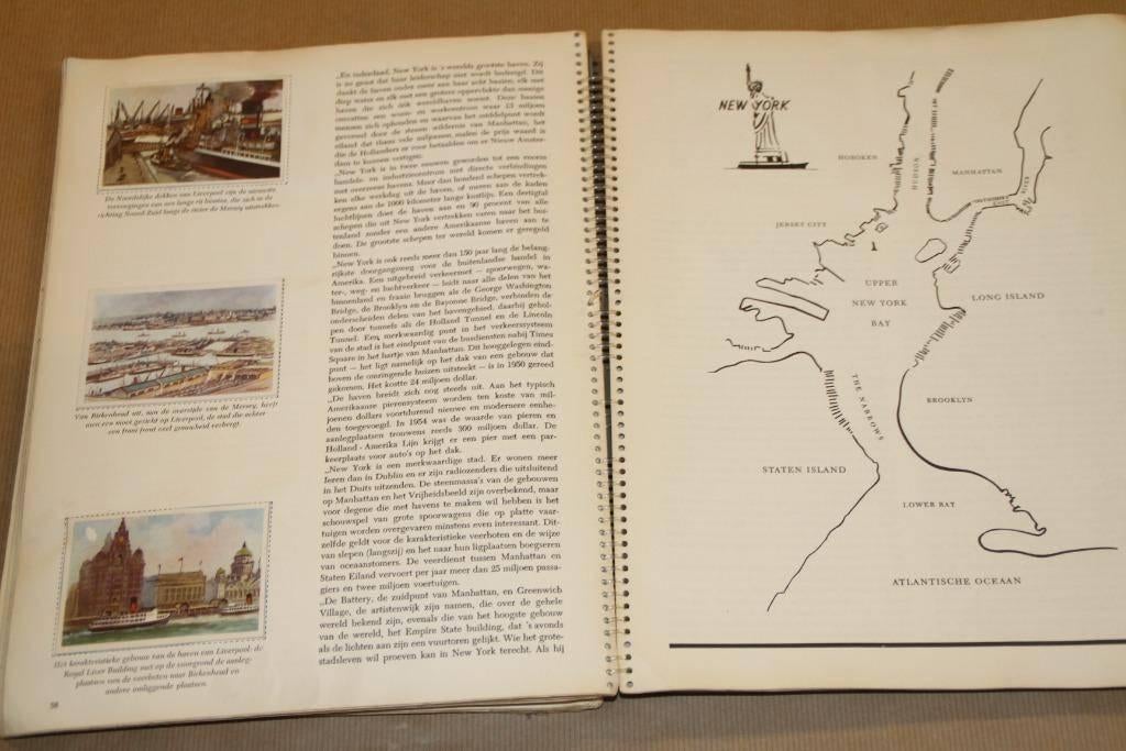 Plaatjesalbum Havens achter de kim - 1959 [compleet], Boeken, Prentenboeken en Plaatjesalbums, Ophalen of Verzenden, Gelezen