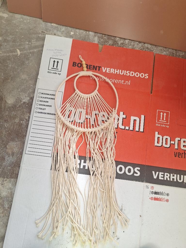 Macrame hanger, Botanisch, Ophalen, Zo goed als nieuw, Wandhanger