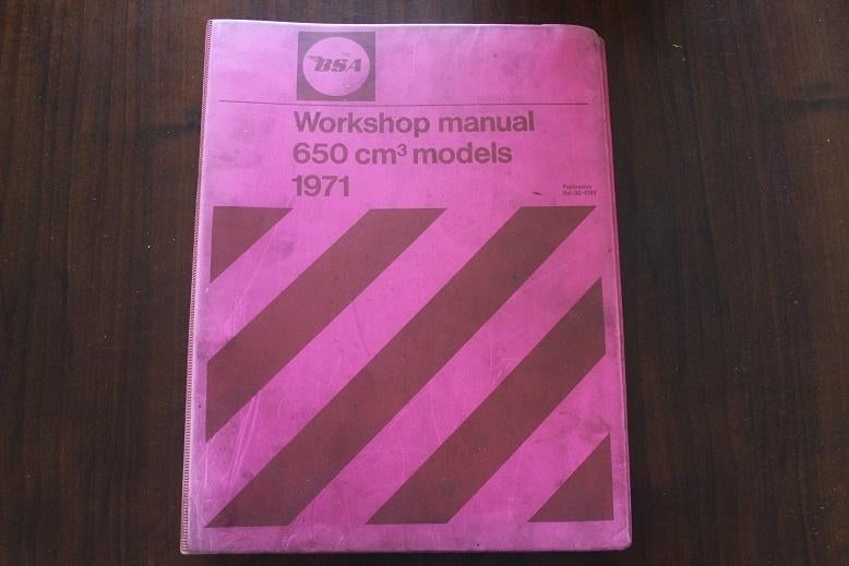 BSA 650cc 1971 A65 motorcycle workshop manual A65 FS T L, Ophalen of Verzenden, Overige merken
