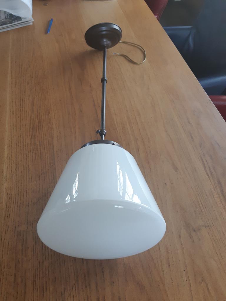 Gispen, Giso pendel lamp, Huis en Inrichting, Ophalen, Art deco, Zo goed als nieuw, Glas