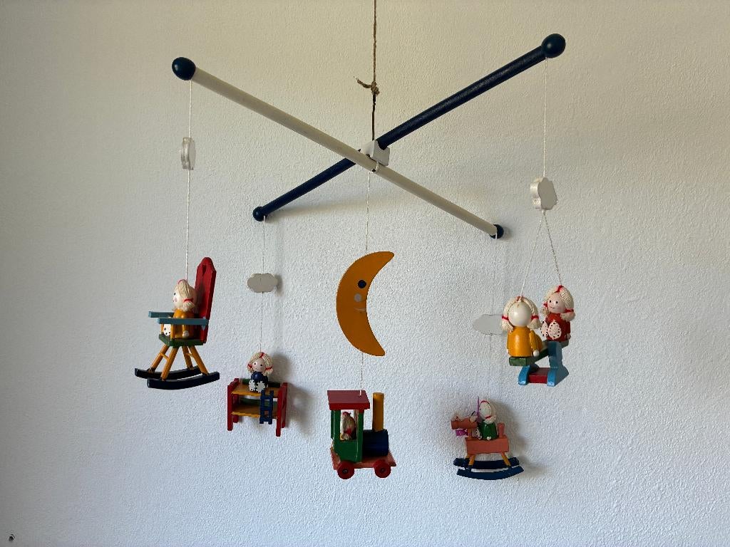 Houten mobiel babykamer, Ophalen of Verzenden, Zo goed als nieuw, Overige typen