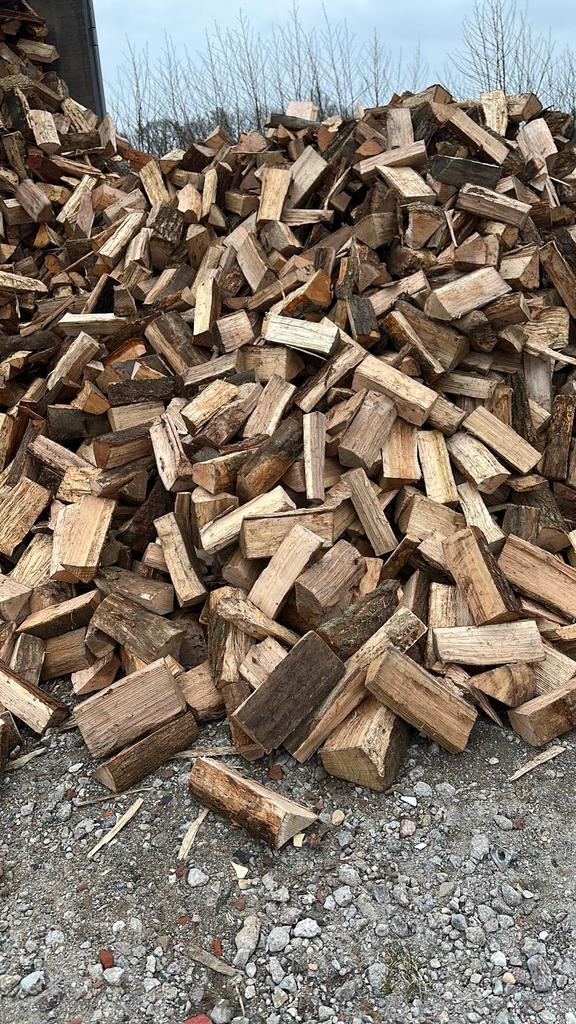 Prachtige eiken mix stook hout, Tuin en Terras, Haardhout, 6 m³ of meer, Ophalen, Eikenhout, Blokken