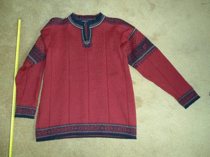 Noorse trui Dale of Norway donkerrood met rits, Kleding | Heren, Truien en Vesten, Zo goed als nieuw, Maat 48/50 (M), Rood, Ophalen of Verzenden