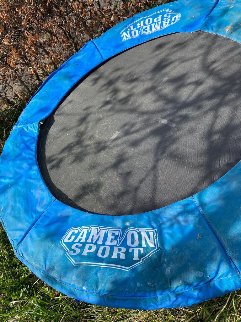 Buitentrampoline Game On Sport, Kinderen en Baby's, Speelgoed | Buiten | Trampolines, Gebruikt, Ophalen