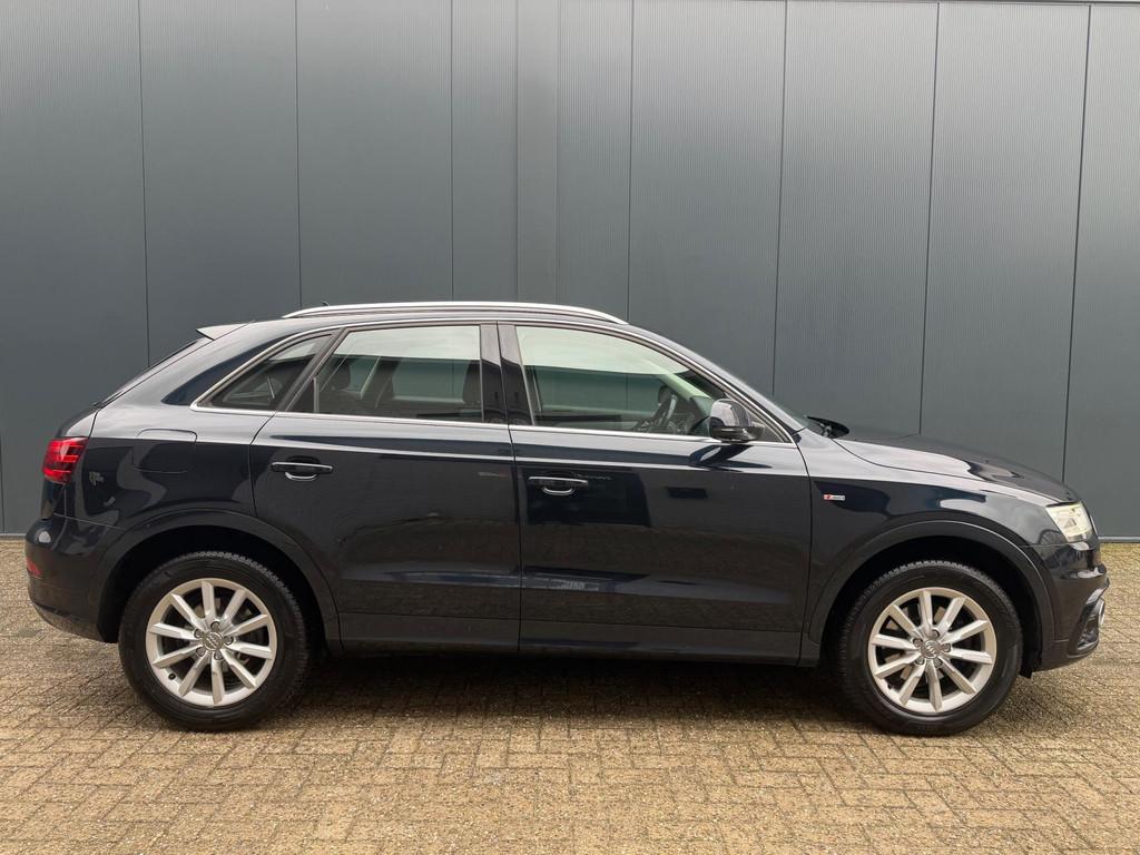 Audi Q3 2.0 TFSI quattro DSG|StoelVW|Keyless|S-Line|, Gebruikt, 4 cilinders, Blauw, Leder en Stof