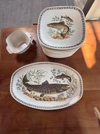 Prachtig 14-delig Frans Visservies - Longchamp France, Antiek en Kunst, Ophalen of Verzenden