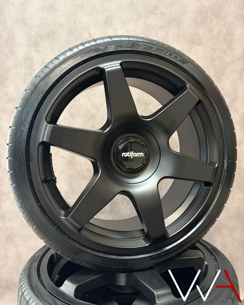 19'' Rotiform SIX velgen NIEUW Pirelli Golf A3 Leon BTW, 19 inch, -, -, Banden en Velgen