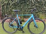 Tenways Urban design ebike CGO 600 maat L, kleur blauw, Zo goed als nieuw, 50 km per accu of meer, 55 tot 59 cm, Ophalen