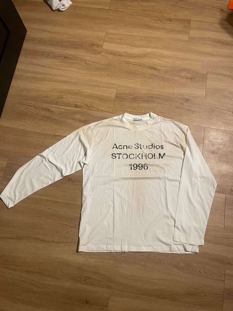 Acne studios longsleeve wit, Kleding | Heren, T-shirts, Verzenden, Zo goed als nieuw, Maat 48/50 (M), Wit