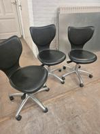 3 Akaba bureaustoelen - Zwart, Gebruikt, Ophalen, Gebruikt, Zwart, Bureaustoel