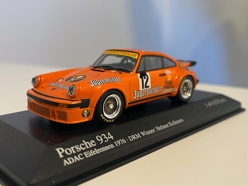 porsche 934 Jägermeister minichamps 1:43, Ophalen of Verzenden, Zo goed als nieuw, Auto, MiniChamps