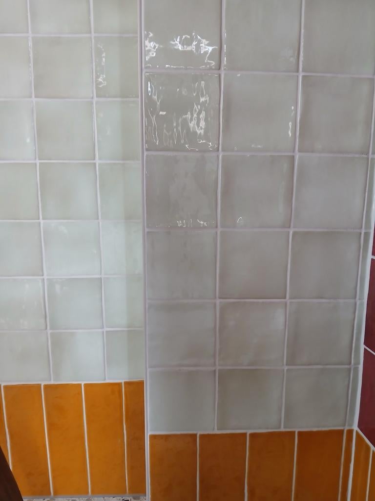 Licht mint kleurige tegel 10x10 cm, Ophalen, Nieuw, Minder dan 20 cm, Minder dan 20 cm