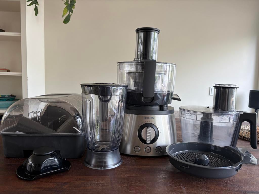 Philips HR7778 Foodprocessor - Krachtige Keukenhulp, Witgoed en Apparatuur, Keukenmixers, Gebruikt, 3 snelheden of meer, Ophalen of Verzenden