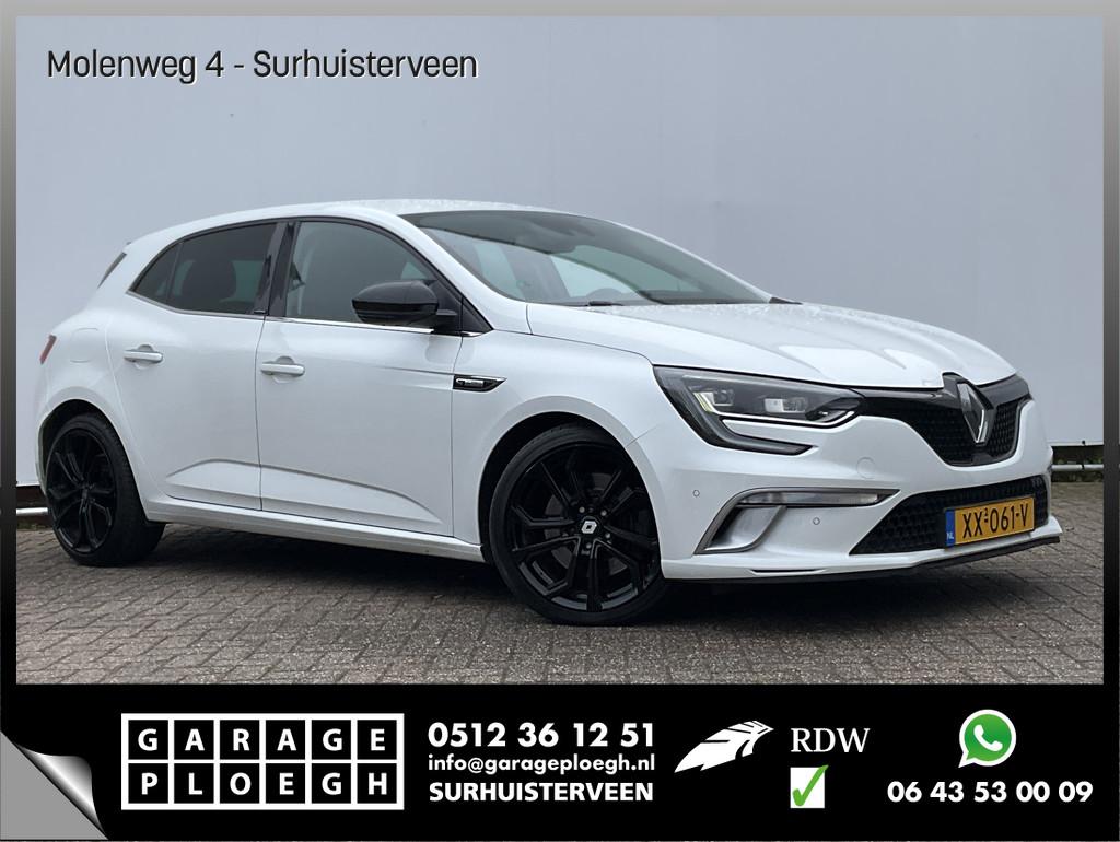 Renault Mégane 1.6 TCe GT 206pk Aut7 HUD 4 Control Voll.Ond, Gebruikt, 4 cilinders, 1650 kg, Wit