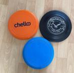 3 stuks frisbee zwart, blauw en oranje, Ophalen of Verzenden, Gebruikt