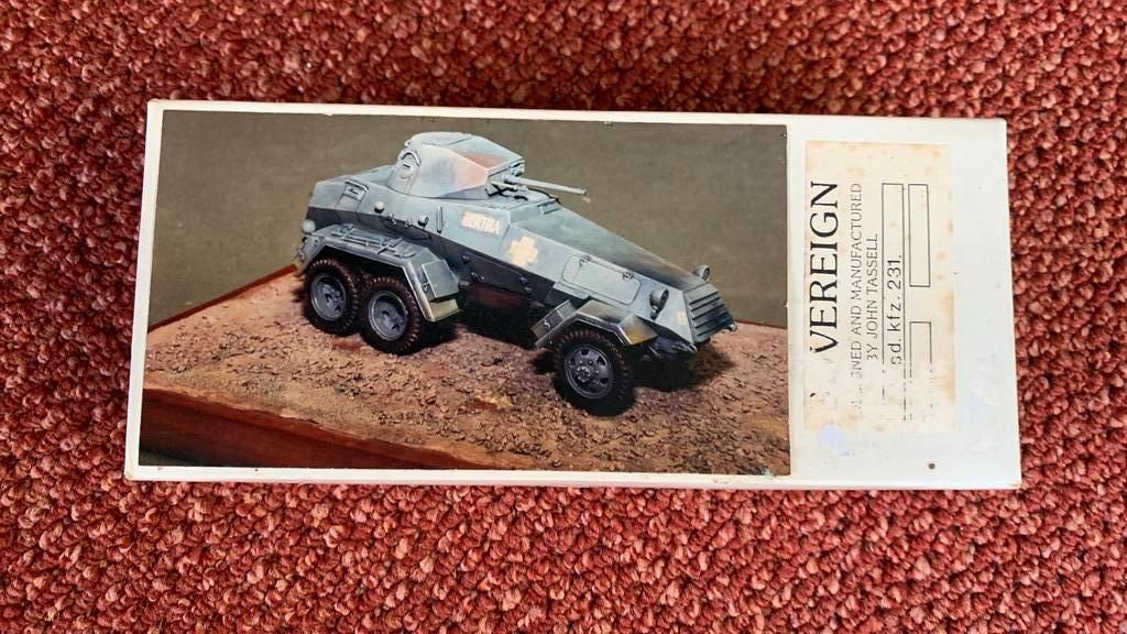 Modelbouw. 1/35 Sovereign sd.kfz.231 Resin Kit, Ophalen of Verzenden, Gebruikt, 1:32 tot 1:50