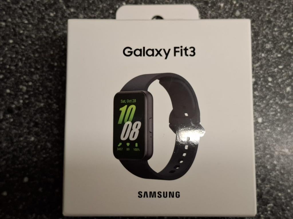 Samsung Galaxy Fit 3 Nieuw in doos!!, Ophalen, Zwart, Nieuw, Samsung ⌚️