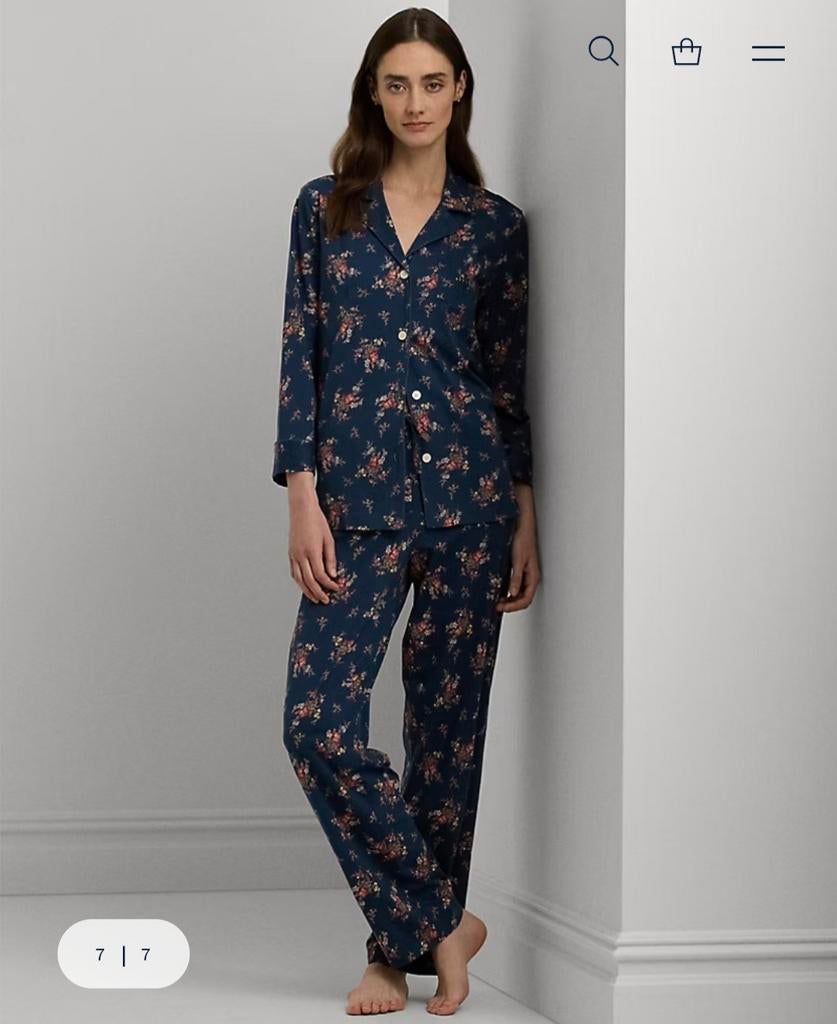Ralph lauren floral print pyjama, Ophalen of Verzenden, Nieuw, Maat 38/40 (M)