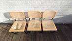 Drie Thonet Breuer buisframe webbing stoelen, Ophalen, Gebruikt, Drie, Hout