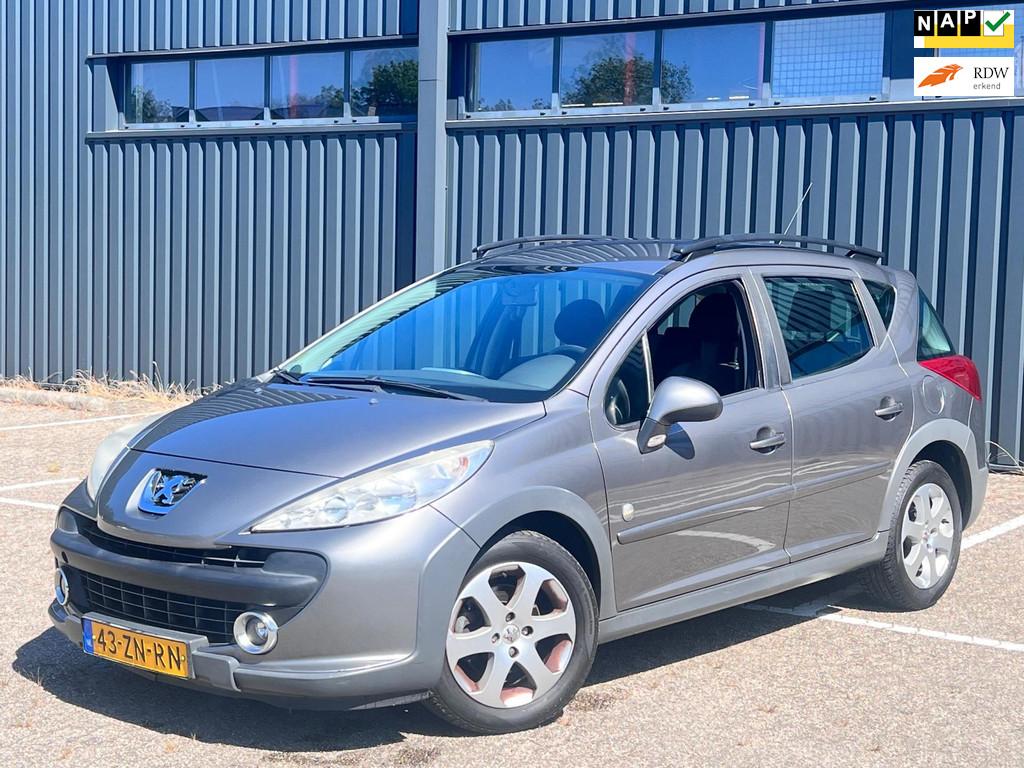 Peugeot 207 SW Outdoor 1.4 VTi X-line CRUISE/AICO/APK 06-04-, Voorwielaandrijving, Stof, Gebruikt, Zwart