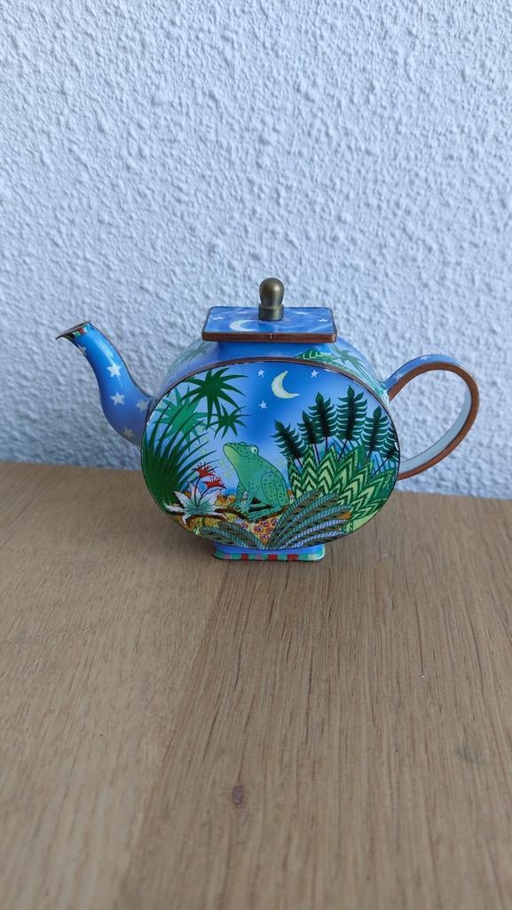 Charlotte di Vita miniatuur theepotje, Antiek en Kunst, Antiek | Emaille, Ophalen of Verzenden