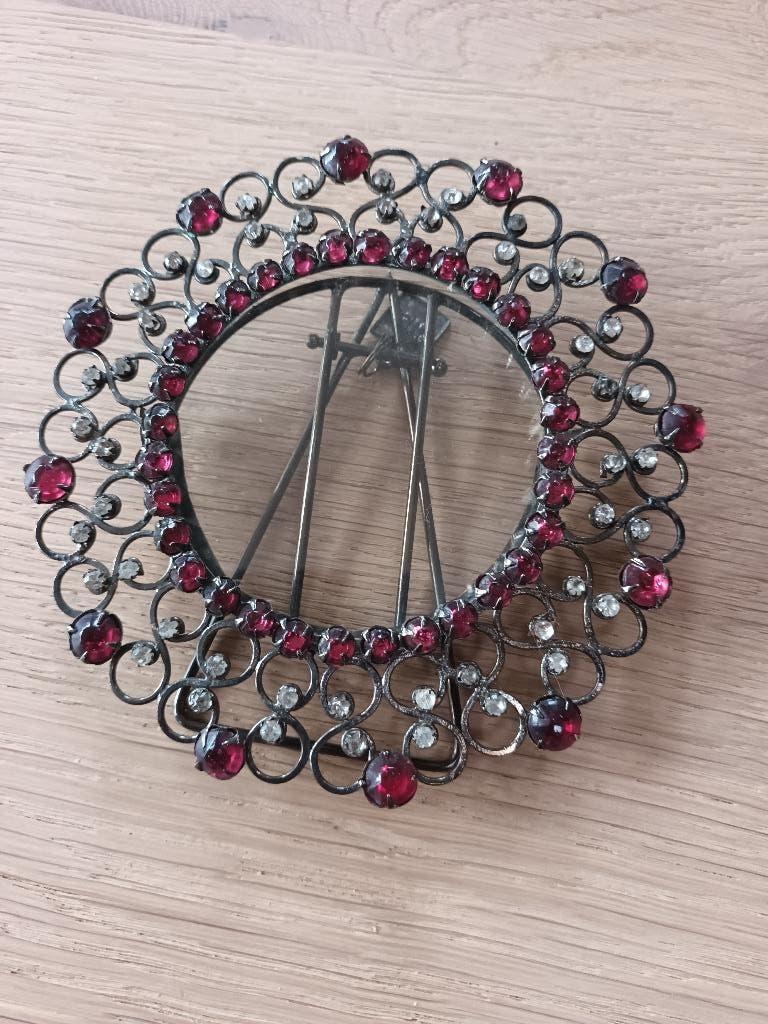 Klein schattig fotolijstje rond lijstje The One mini ronde, Minder dan 50 cm, Gebruikt, Metaal of Aluminium, Ophalen of Verzenden