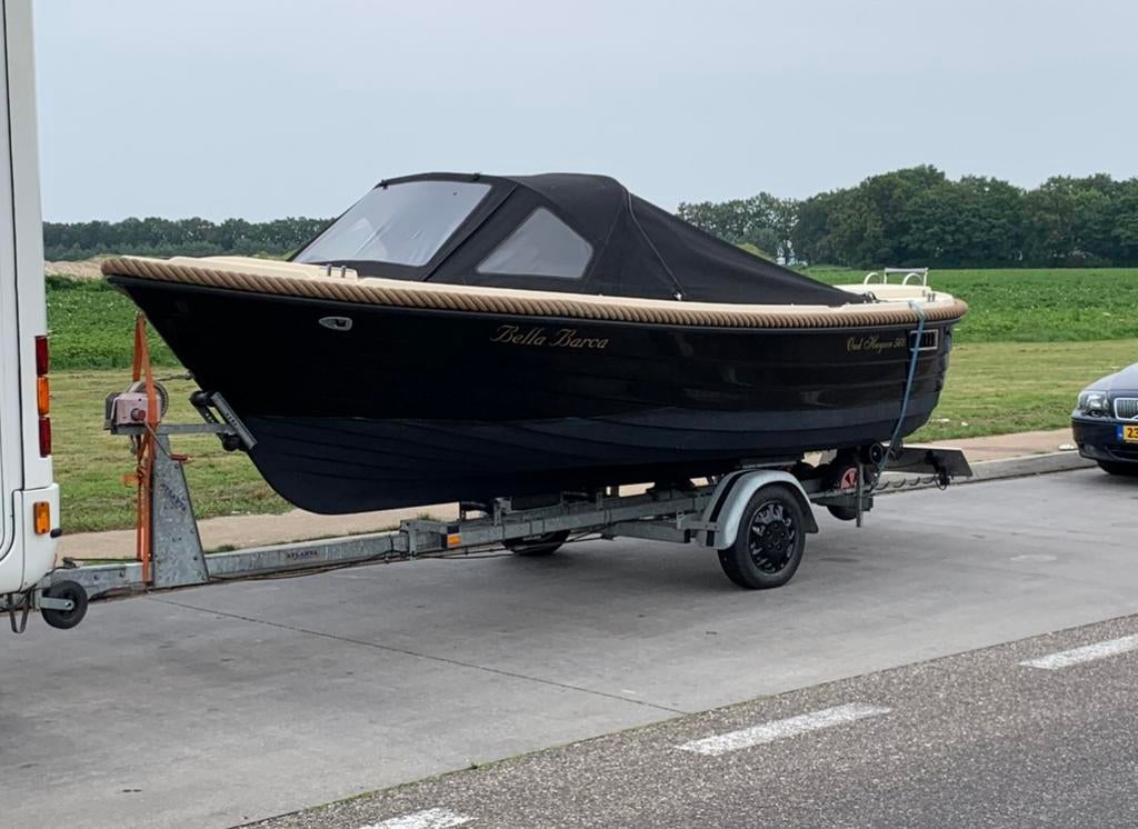 Oudhuijzer 560 met 9,9 pk yamaha high trust incl trailer, Watersport en Boten, Sloepen, Zo goed als nieuw, Tot 10 pk, 3 tot 6 meter
