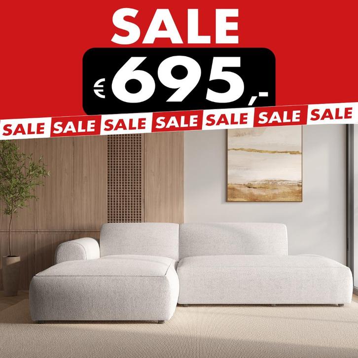 Sofa Bankstel lux €695, Huis en Inrichting, Banken | Bankstellen, Nieuw, Hoekbank, Vierpersoons of meer, 250 tot 300 cm, 100 tot 125 cm