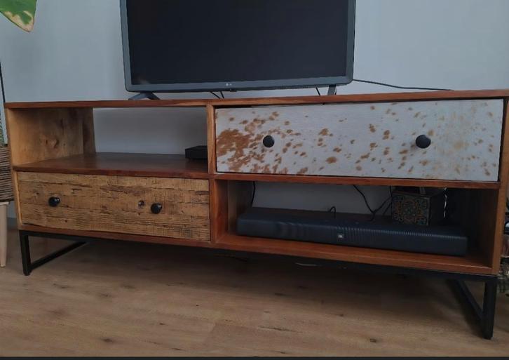 Tv kast, Huis en Inrichting, Kasten | Televisiemeubels, Zo goed als nieuw, Minder dan 100 cm, 100 tot 150 cm, 25 tot 50 cm, Eikenhout