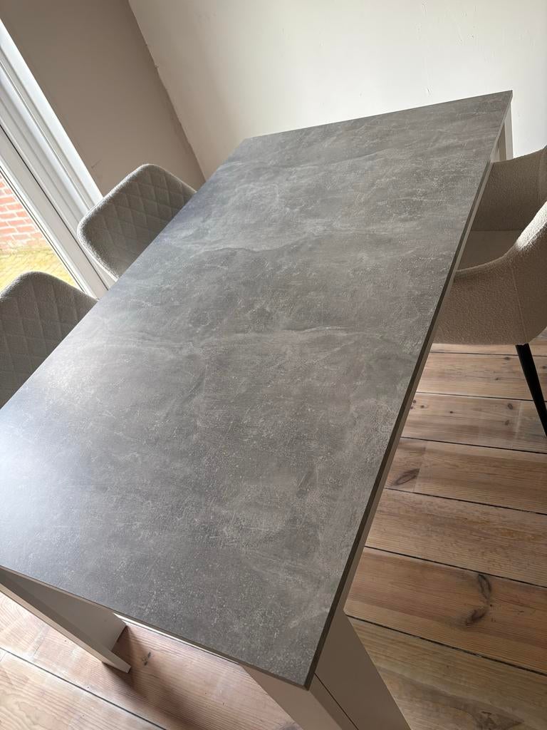 Eettafel 160cm breed, Huis en Inrichting, Tafels | Eettafels, Ophalen, Zo goed als nieuw, Rechthoekig, 150 tot 200 cm