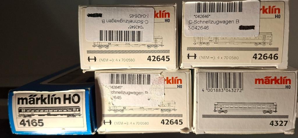 Märklin stam ICR rijtuigen Buurland, Wisselstroom, Gebruikt, Wagon, Ophalen of Verzenden