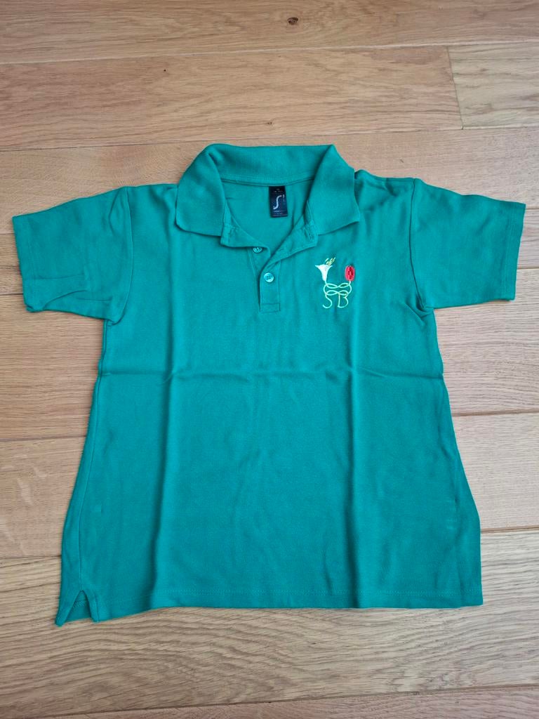 Polo welpen scouting Bunde 134-140, Ophalen of Verzenden, Zo goed als nieuw, Jongen, Shirt of Longsleeve