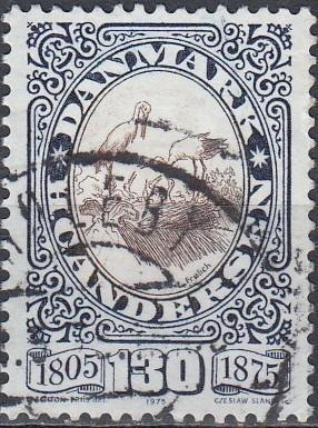 Denemarken- OOI-12- 1975-Ooievaar- H.C. Andersen- Sprookje-G, Postzegels en Munten, Postzegels | Europa | Scandinavië, Gestempeld
