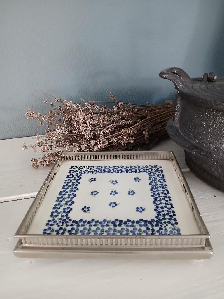 antieke porseleinen onderzetter, Antiek en Kunst, Antiek | Porselein, Verzenden