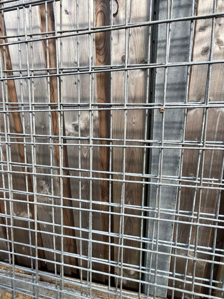 Gegalvaniseerd betongaas 5000x2000, Ophalen of Verzenden, Gebruikt, IJzer, Gaashekwerk