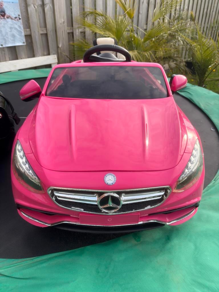 Roze Mercedes S63 kinderauto, Ophalen, Gebruikt, Afstandsbediening