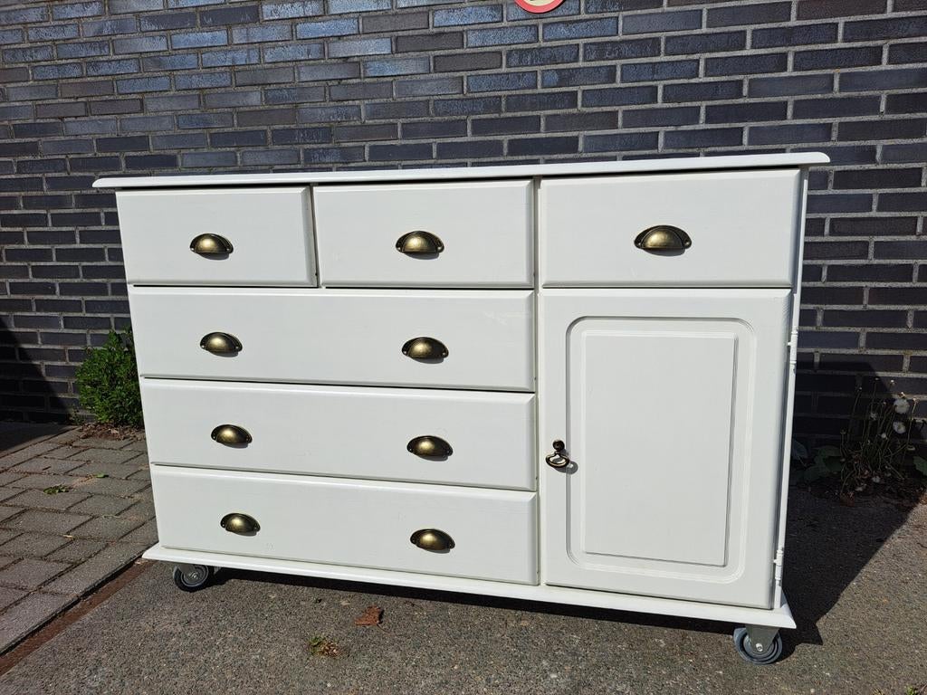 Witte ladekast commode, Ophalen, RoDeKo Volendam, R.kooij65@gmail.com, Gebruikt